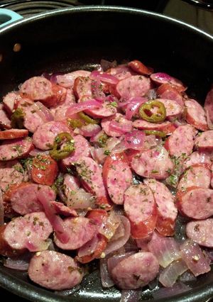 A picture of Sweet & Spicy Kielbasa.