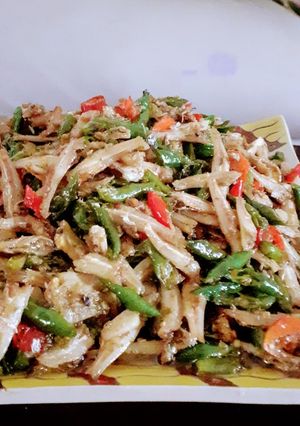 Foto resep Tumis teri jengki cabe hijau ala ala jawa