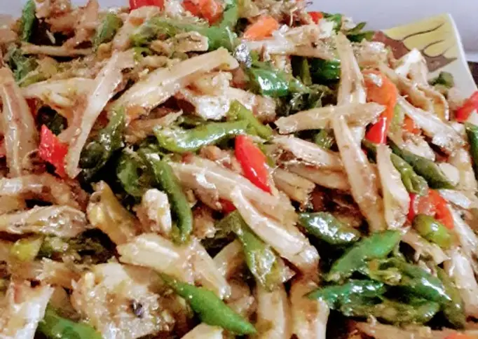 Tumis teri jengki cabe hijau ala ala jawa