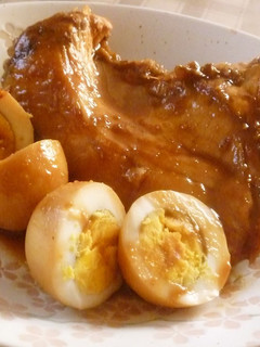 A picture of Amberjack Simmered in Miso.