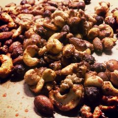 A picture of spicy nuts.