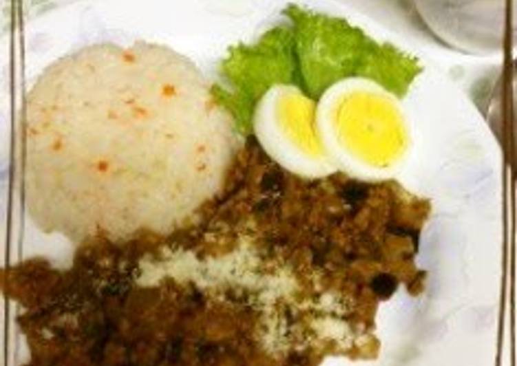 Step-by-Step Guide to Cook Speedy Eggplant and Ground Pork Curry