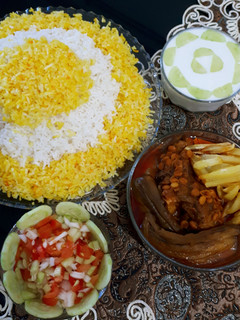 عکسی از دستور قیمه بادمجان