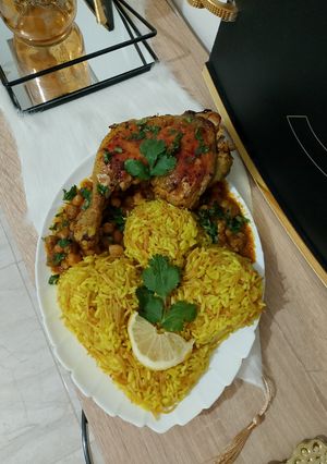 صورة لوصفة ارز بشعيرية ودجاج🧄🧅🌶