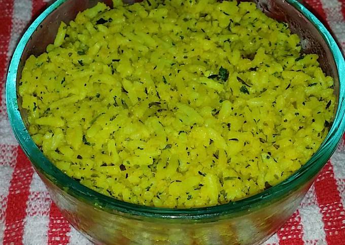 Steps to Prepare Favorite Healthy Herb Yellow Rice