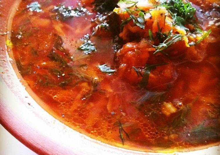 Recipe of Homemade Moldova-style Borscht