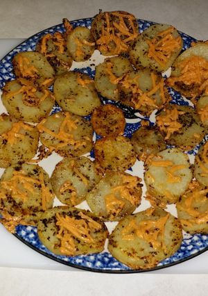 A picture of Seasoned Baked Tater Slices (Lactose Free).