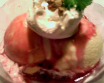 The New Way Make Recipe pomegranate syrup on ice cream Very Delicious
