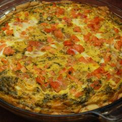 A picture of Smoked Salmon Quiche.
