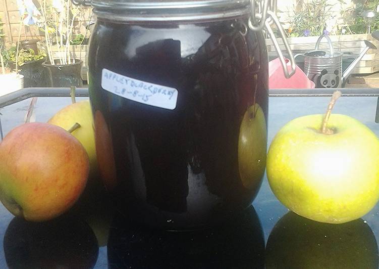 Recipe of Homemade Blackberry and Apple Jam