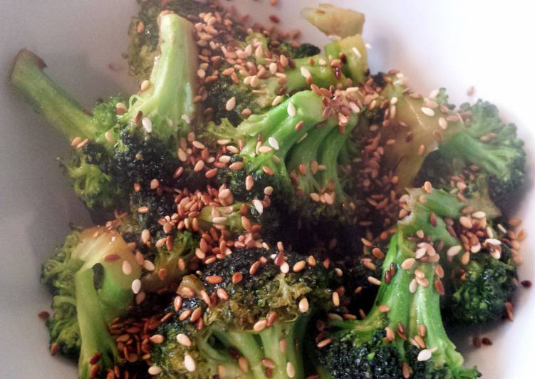 Steps to Cook Tasty Lu's broccoli