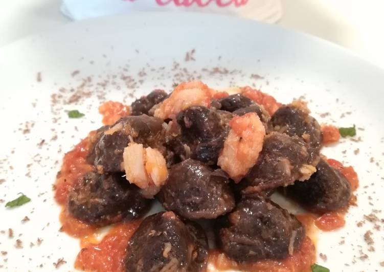 Orecchiette al cacao con baccalà