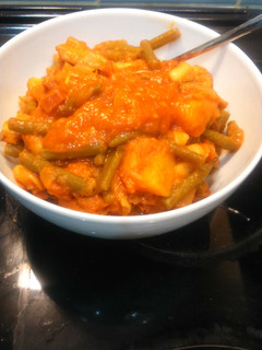 A picture of Chorizo bean stew, for 2.
