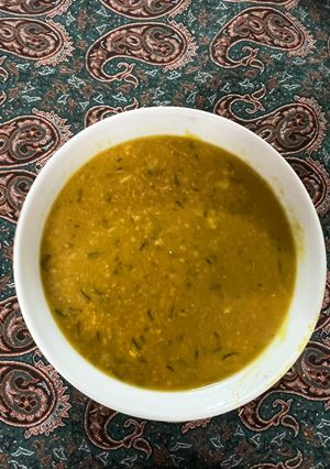 عکسی از دستور آش بلغور شیر
