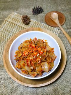 Foto resep Cumi asin balado