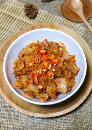 Foto resep Cumi asin balado