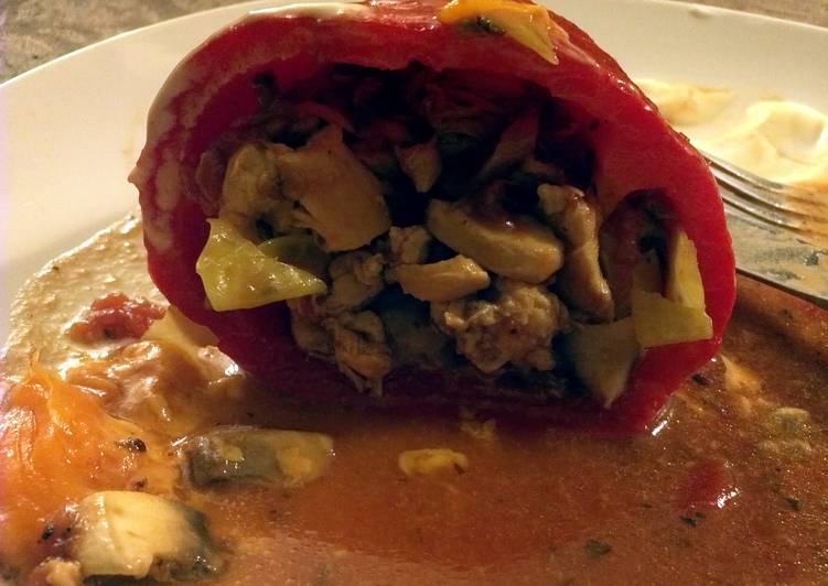 Step-by-Step Guide to Make Any-night-of-the-week Cabbage Stuffed Red Peppers