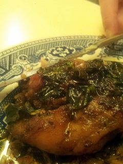 A picture of Oven baked chicken breast.