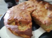 Una foto de pan de plátano con bicarbonato