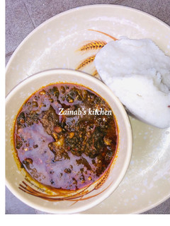 A picture of Spinach and groundnut soup😋.