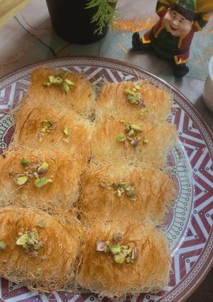 صورة لوصفة لفائف الكنافة بالجبنة