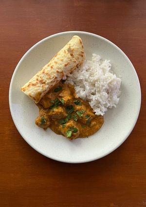 Foto resep Murgh Makhani a.k.a Butter Chicken Curry with Naan