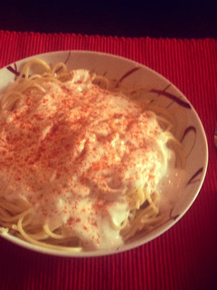 A picture of Spaghetti yogurt.