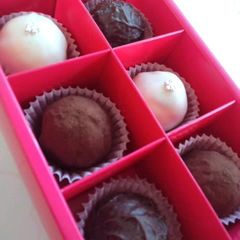 A picture of For Valentine's Day- Crispy Crunchy Truffles.