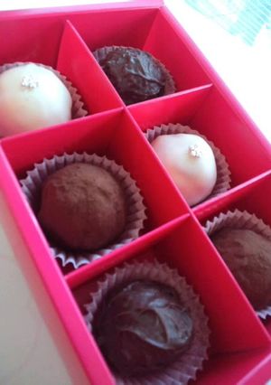A picture of For Valentine's Day- Crispy Crunchy Truffles.