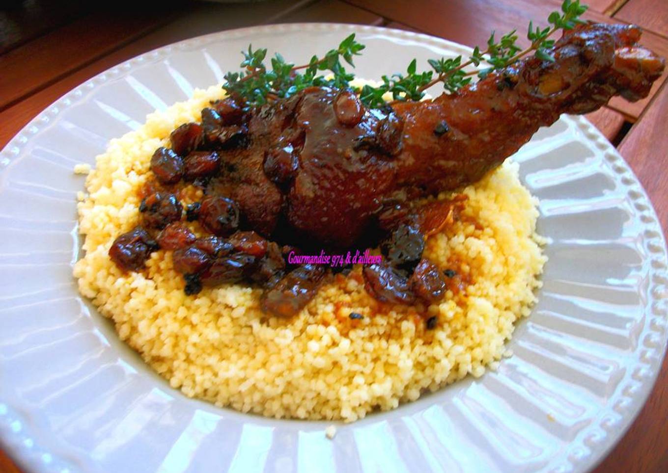 Manchons de Canard au Miel & au Raisins Sec