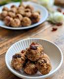 Churma Coconut Ladoos with Raisins