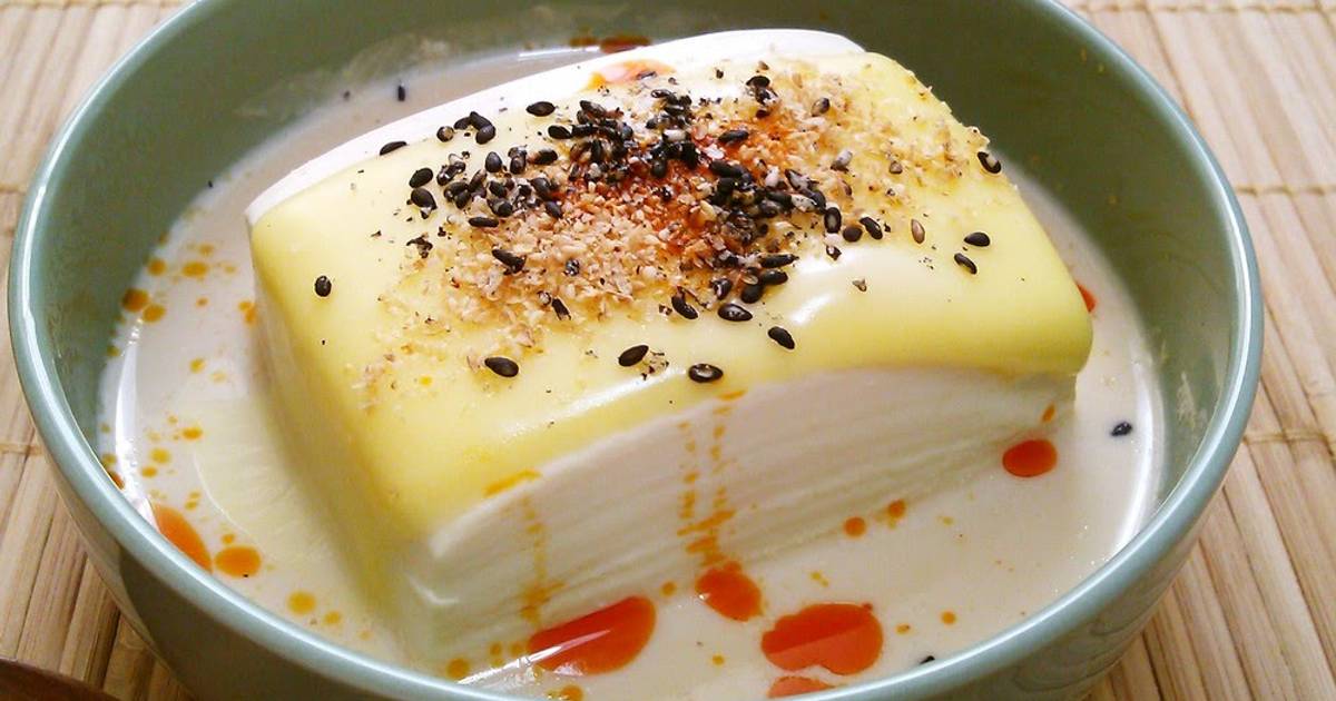 Warm Tofu With Soy Milk And Melting Cheese Recipe By Cookpadjapan Cookpad