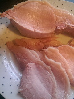A picture of Mandys boiled bacon.