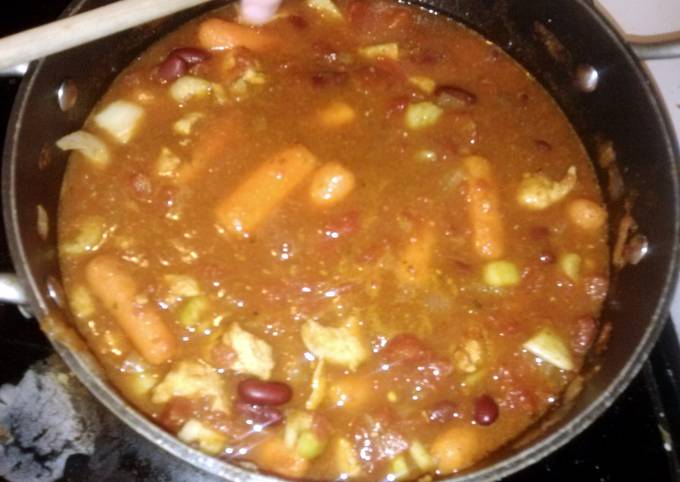 Recipe of Homemade chicken and noodle chili