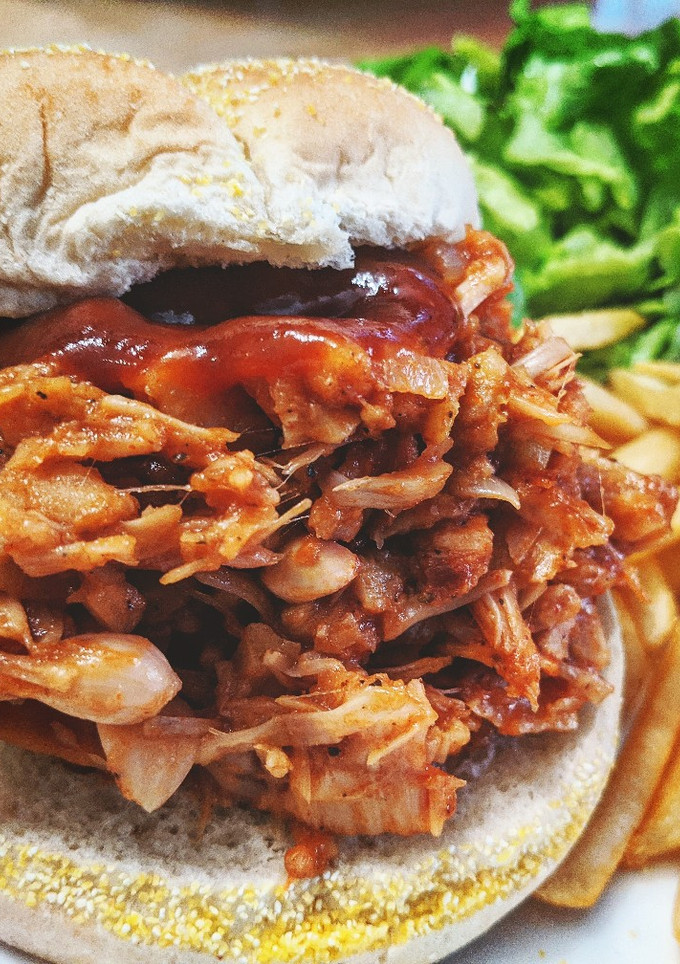 A picture of Vegan Jackfruit BBQ.