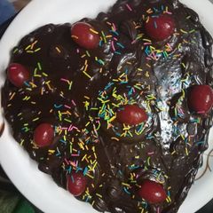 A picture of Chocolate truffle cake.