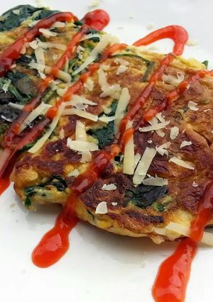 A picture of Spinach Omelette.
