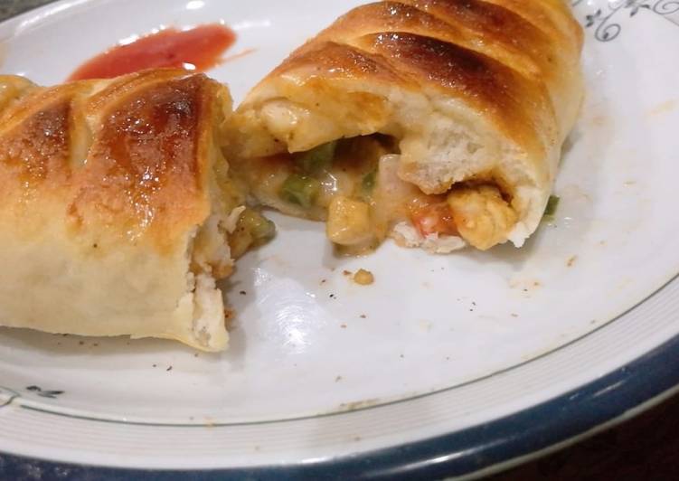 Steps to Prepare Award-winning Chicken cheese bread
