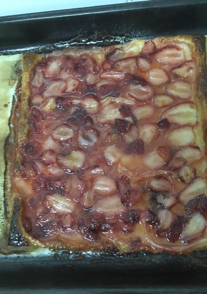 Una foto de Tarta de fresas