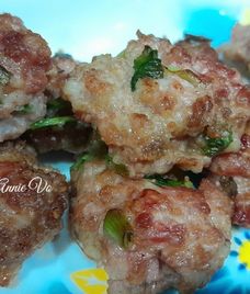 thịt bò băm viên chiên