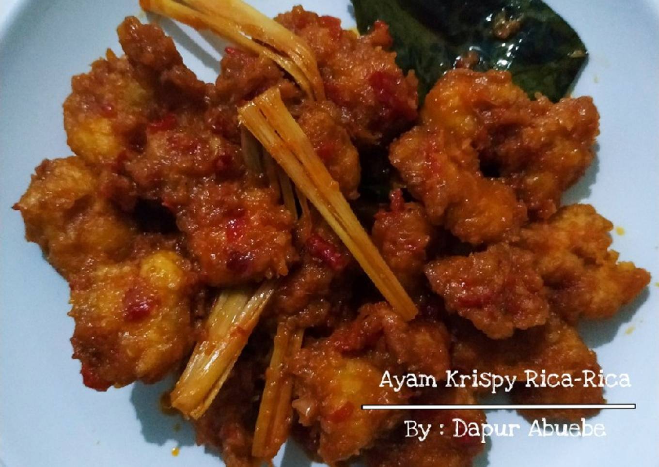 Resep Ayam Krispy Rica-Rica Anti Gagal
