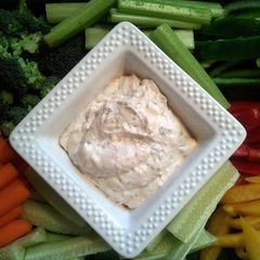 A picture of Really good veggie dip.