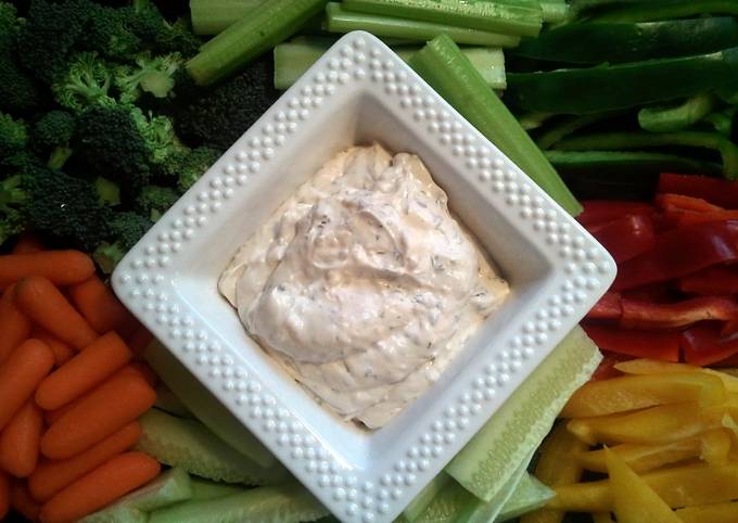 Recipe of Homemade Really good veggie dip