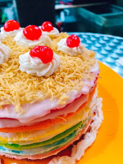 Foto resep No Bake Rainbow Cake