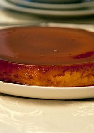 A picture of Cheese Flan (Spanish Cheese Custard).