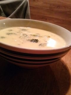 A picture of Broccoli and Cheddar Soup.