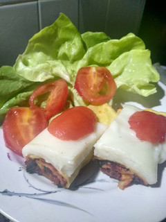Una foto de Canelones de hojas de Remolacha