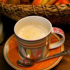 A picture of Grandma's Warm Caramel Milk.