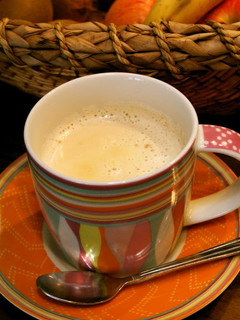 A picture of Grandma's Warm Caramel Milk.