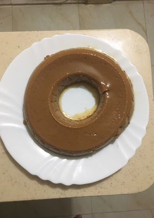 Una foto de Budín de dulce de leche